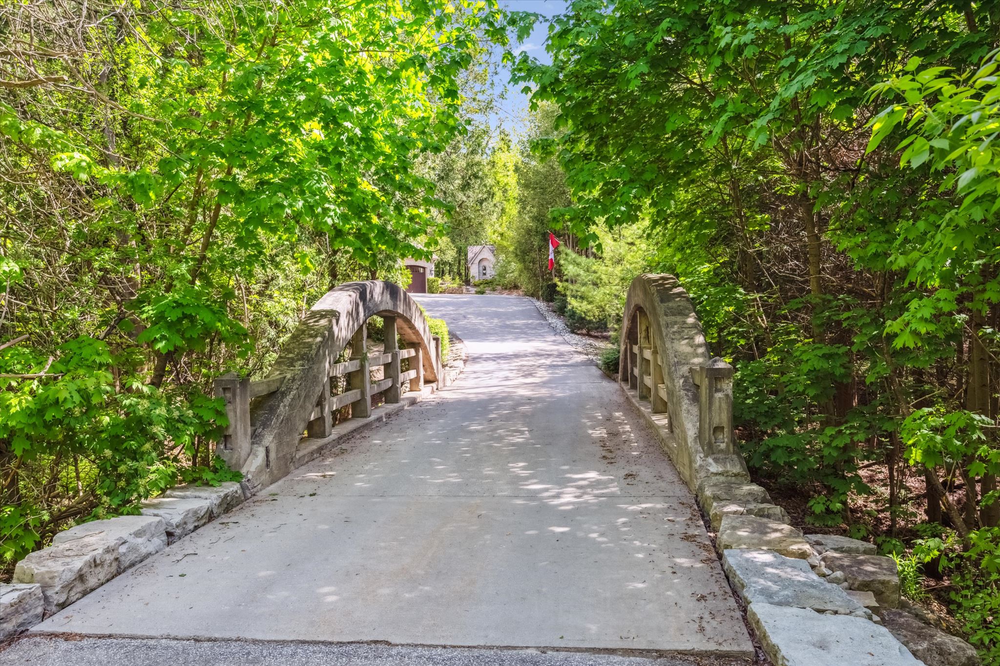 Stone bridge approach