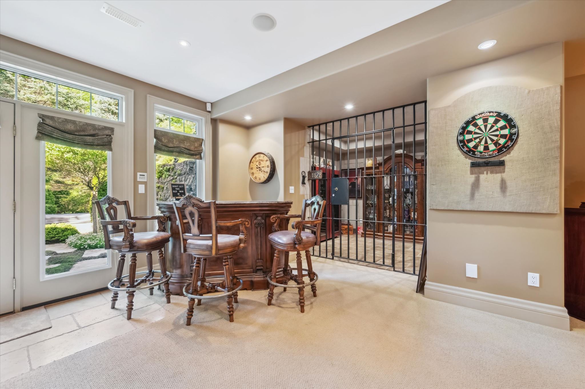 Bar and wine cellar door