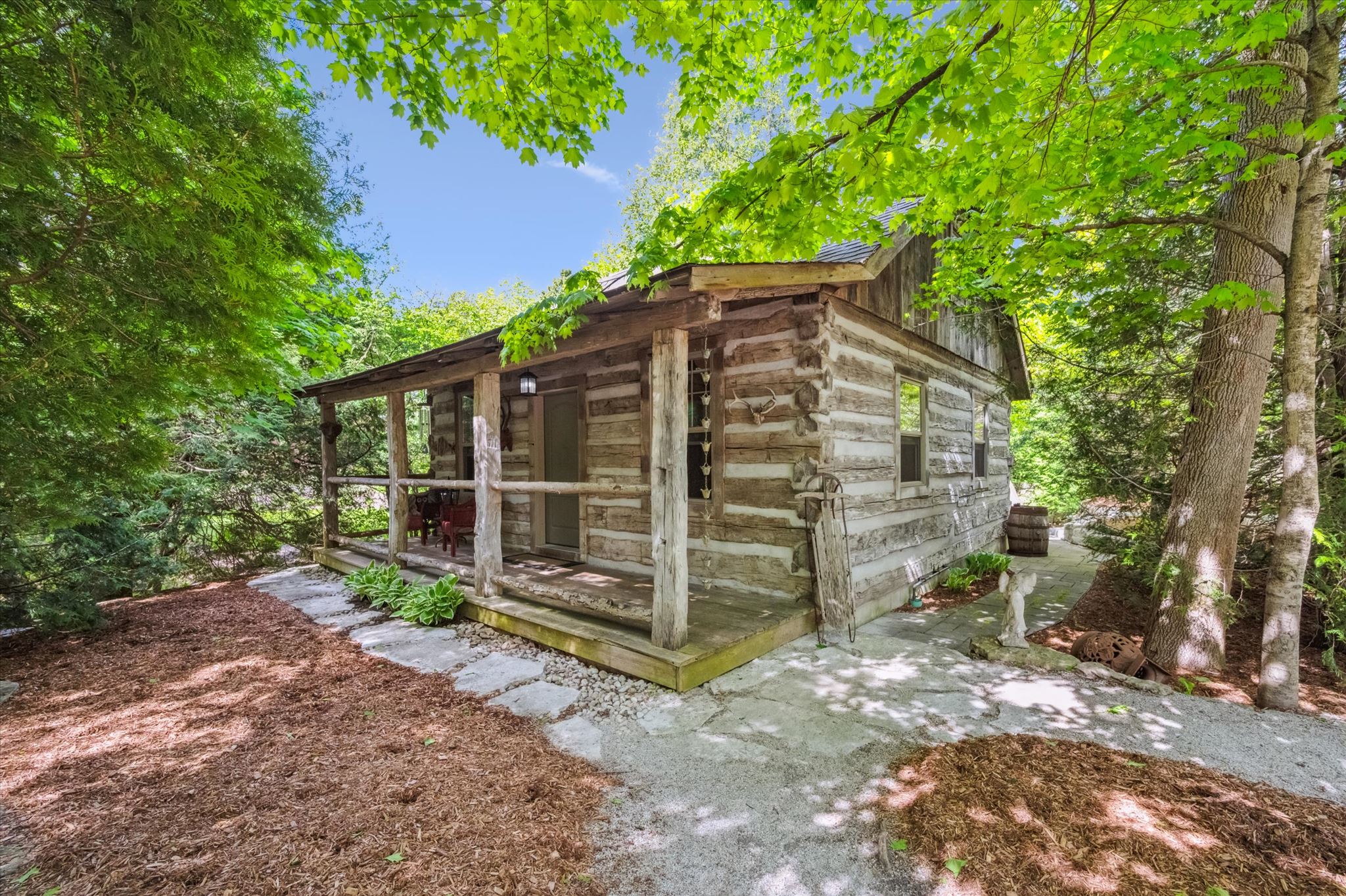 Log cabin exterior