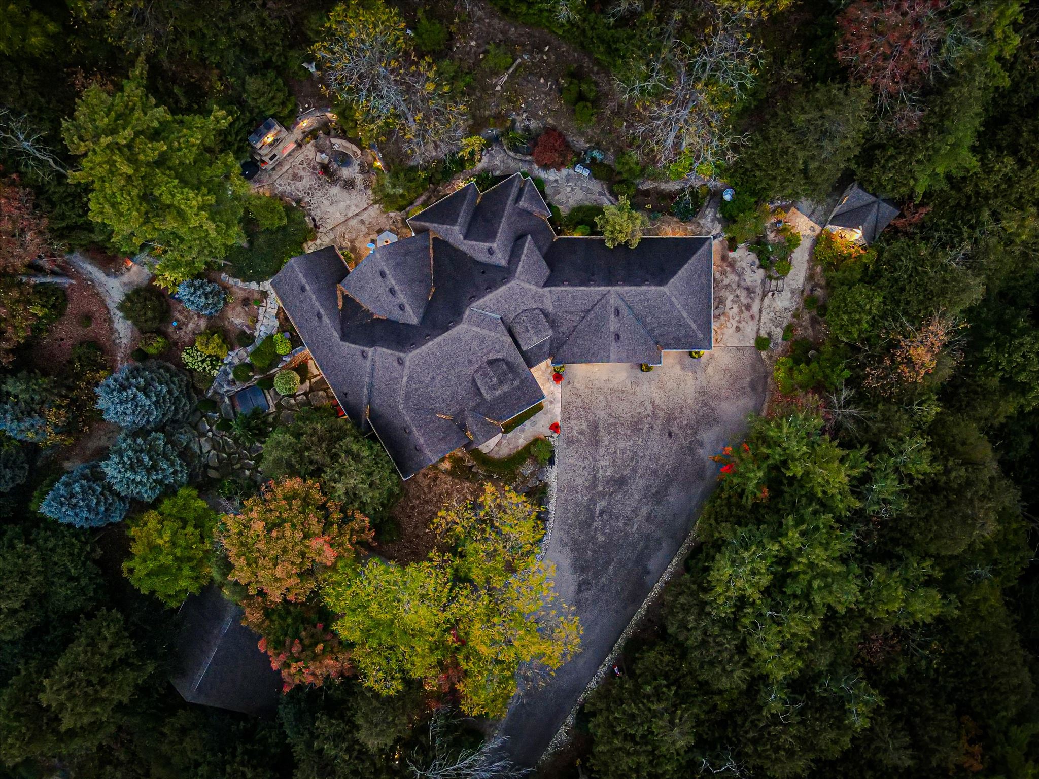 Aerial top-down